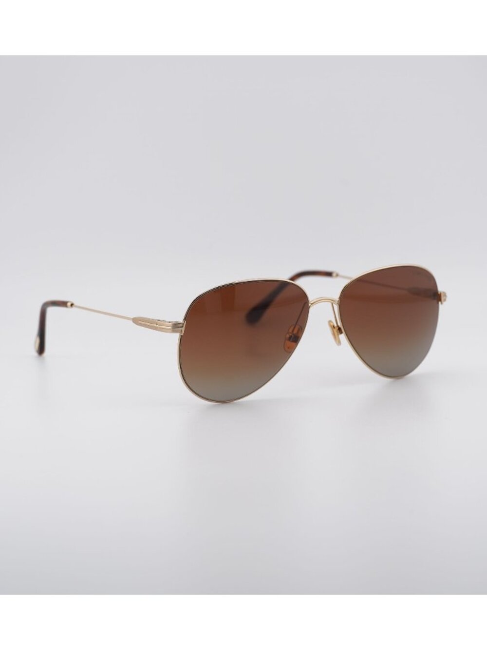 Tom Ford Porscha FT0993 32F Sunglasses Gold Aviator Frame, Brown Lenses